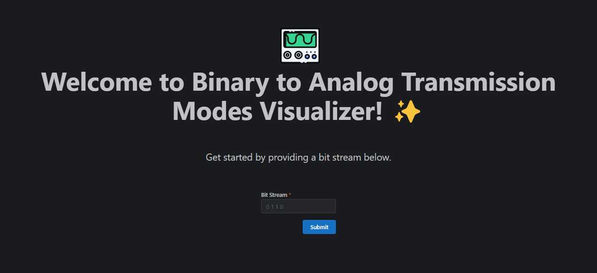 Binary To Analog Visualizer